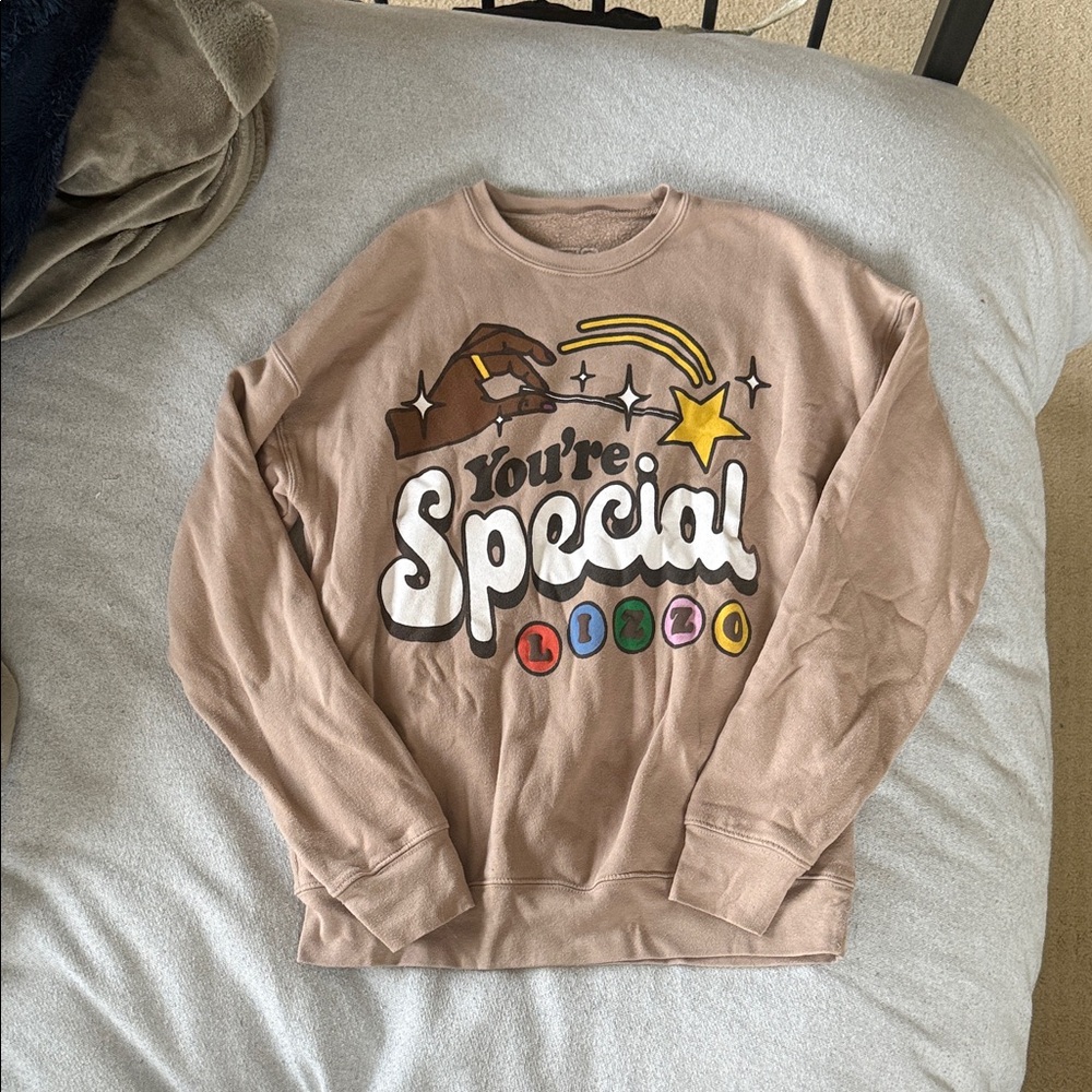 Lizzo Brown 'You're Special' Graphic Sweatshirt